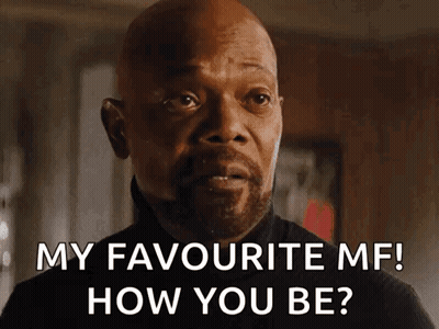 Bald Man With Beard Says My Favourite MF How You Be GIF