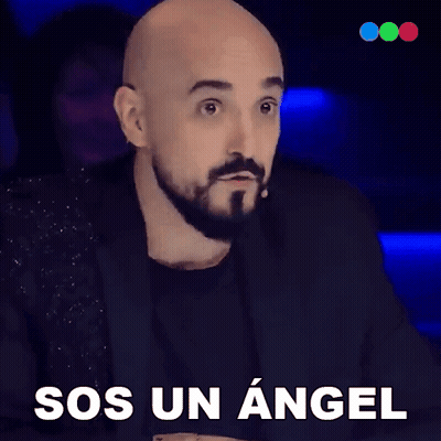 Bald Man With Beard Says Sos Un Angel GIF