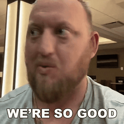 Bald Man With Beard Says We're So Good GIF