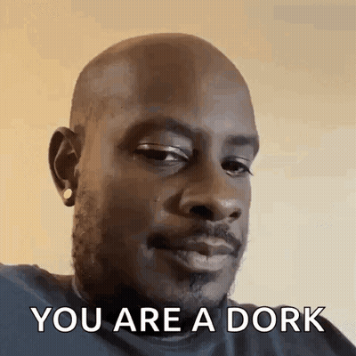 Bald Man With Beard Says You Are A Dork GIF