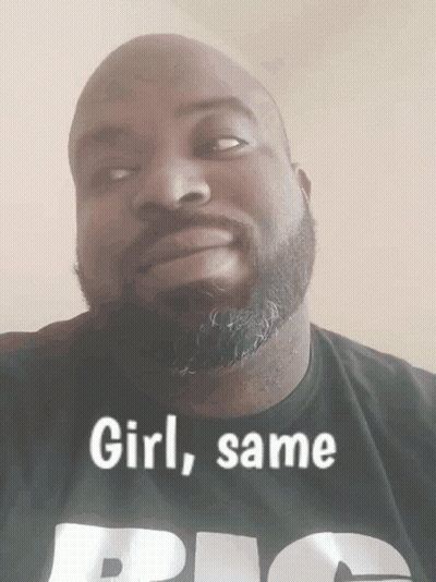 Bald Man With Bearded Girl Shirt GIF