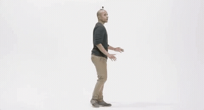 Bald Man With Camera On Head GIF