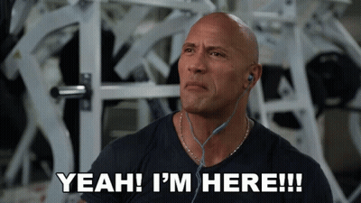 Bald Man With Earbuds Says Yeah I'm Here GIF