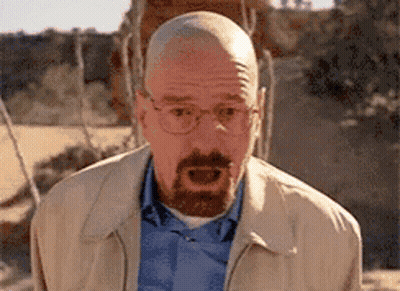 Bald Man With Glasses And Beard Making Funny Face GIF