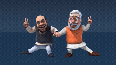 Bald Man With Glasses And Mustache Talking In Foreign Language GIF