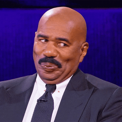 Bald Man With Mustache In Suit Making Funny Face GIF