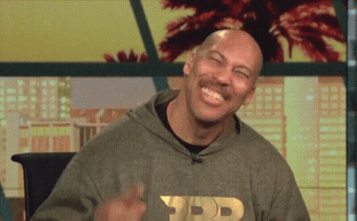 Bald Man With Mustache Laughing In Hoodie GIF