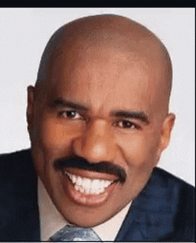 Bald Man With Mustache Smiling In Suit And Tie GIF