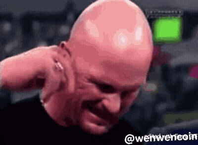Bald Man With Pink Head Punched GIF