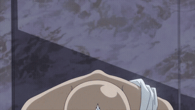 Bald Man With White Mustache Looking At Camera GIF
