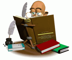 Bald Man Writing Historia GIF