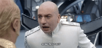 Bald Men In White Uniforms Saying How Bout No GIF
