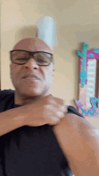 Bald Woman That Got Vaccinated Is Hurt GIF