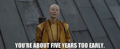 Bald Woman You're About Five Years Too Early GIF