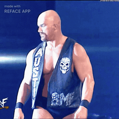 Bald Wrestler In BMF Vest GIF