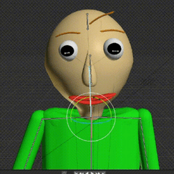 Baldi Basics Head Moving Sideways GIF