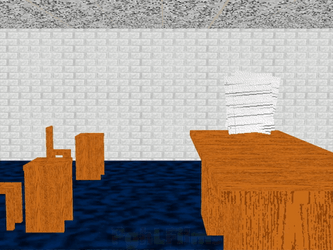 Baldi Basics Touching Floating Papers GIF