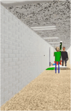 Baldi Carrying Stick GIF