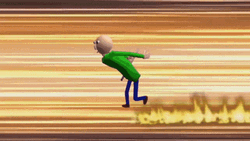 Baldi Running Fast GIF