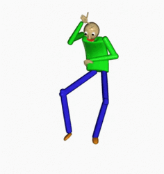 Baldi Weird Dance Moves GIF