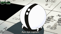 Ball Rolling Saying Aye Aye Captain GIF