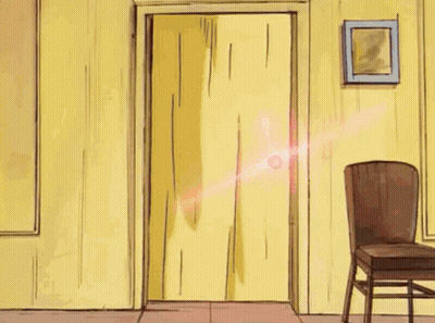 Ball Smashing Door Cartoon GIF