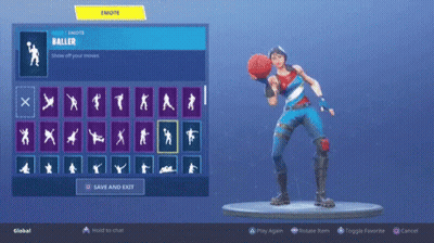 Baller Emote In Video Game GIF
