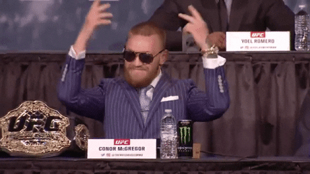 Baller Wrestler Connor McGregor GIF