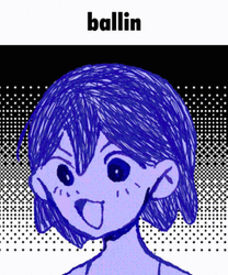 Ballin Blue Girl Art GIF