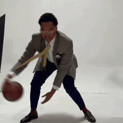 Ballin Man In A Suit Dribbling GIF