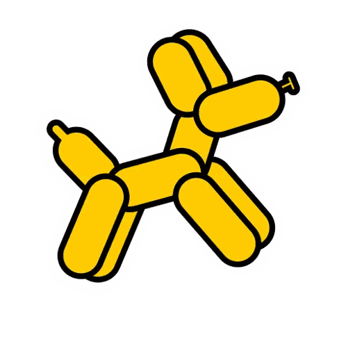 Balloon Dog Ballontierchen Sticker