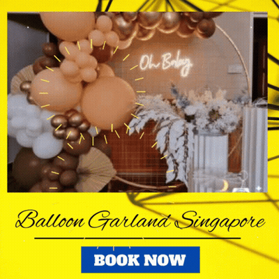 Balloon Garland Singapore Advertisement GIF