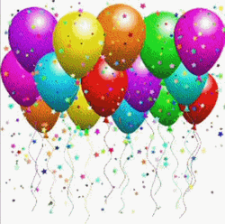 Balloons And Confetti GIF