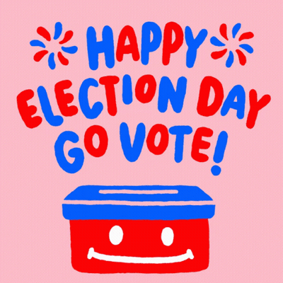 Ballot Box With Happy Election Day GIF