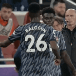 Balogun Substituted Out GIF