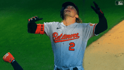 Baltimore Baseball Player Number 2 Looking Up GIF