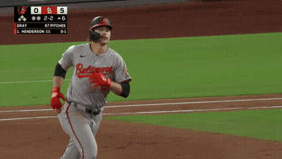 Baltimore Baseball Player Running On Field GIF