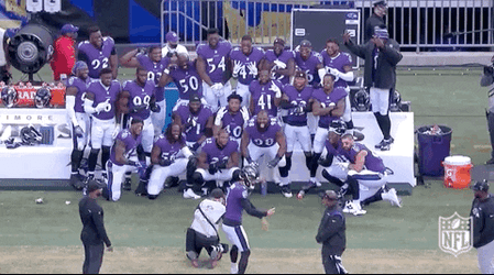 Baltimore Ravens Justin Tucker Group Picture GIF