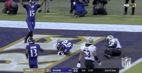 Baltimore Ravens Mark Andrews Cheering GIF