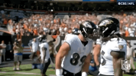 Baltimore Ravens Mark Andrews Energetic Bump GIF