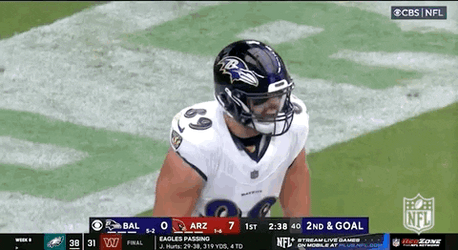 Baltimore Ravens Mark Andrews Head Bump Tradition GIF
