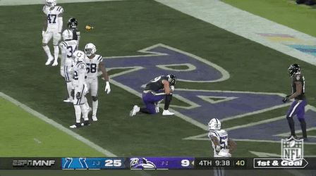 Baltimore Ravens Mark Andrews Kneel Down GIF