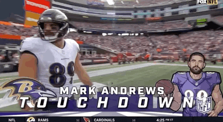 Baltimore Ravens Mark Andrews Touchdown Celebration GIF