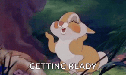 Bambi Bunny Getting Ready Plumping Her Cheeks GIF