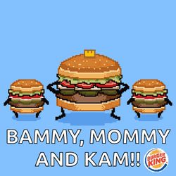 Bammy Mommy And Kam Burger Whopper  GIF
