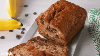 Banana Bread With Chocolate Chips GIF