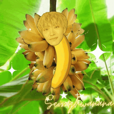 Banana Face Drawing With Name Seonghwayana GIF