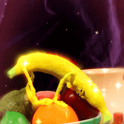 Banana Fruit Twerking Among Us Meme GIF