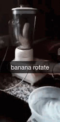 Banana Rotates On Blender GIF
