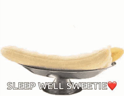Banana Split Ice Cream Whipped Cream Sleep Well Sweetie GIF